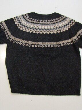 WEATHERPROOF  Print Sweater  Womens ColorNavy Blue Cream Gray Size XL